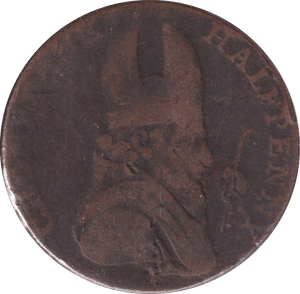 1789 HALFPENNY TOKEN IRISH MINES - WORLD COINS - Cambridgeshire Coins