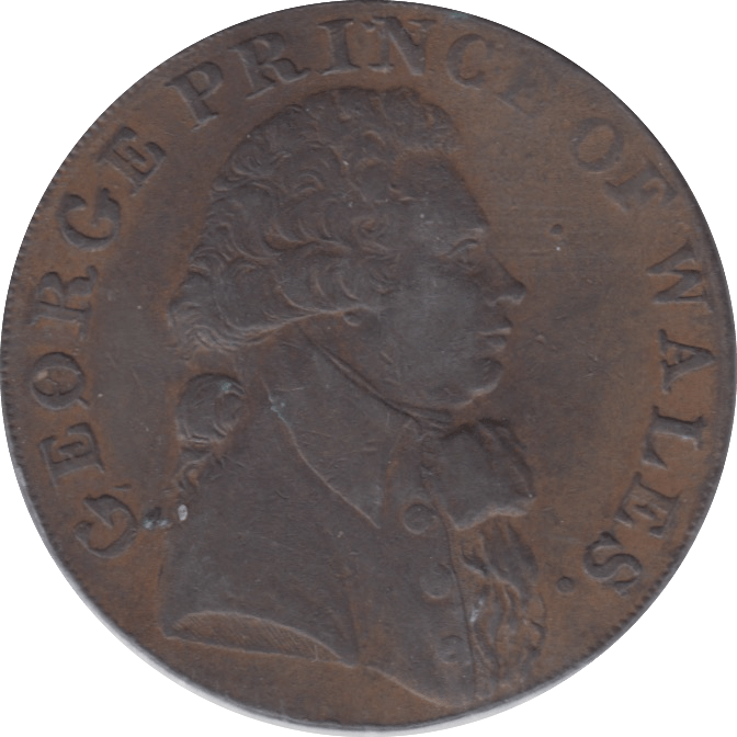 1794 HALFPENNY TOKEN GEORGE PRINCE OF WALES REF 316 - Token - Cambridgeshire Coins