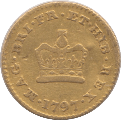 1797 GOLD THIRD GUINEA ( NF ) - Guineas - Cambridgeshire Coins