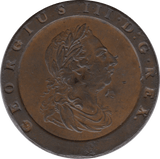 1797 TWOPENCE ( GVF ) GEORGE III - Two Pence - Cambridgeshire Coins