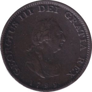 1799 FARTHING ( GVF ) - Farthing - Cambridgeshire Coins