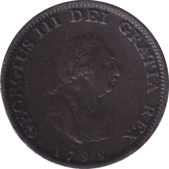 1799 FARTHING ( GVF ) - Farthing - Cambridgeshire Coins