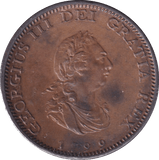 1799 FARTHING ( UNC ) - Farthing - Cambridgeshire Coins