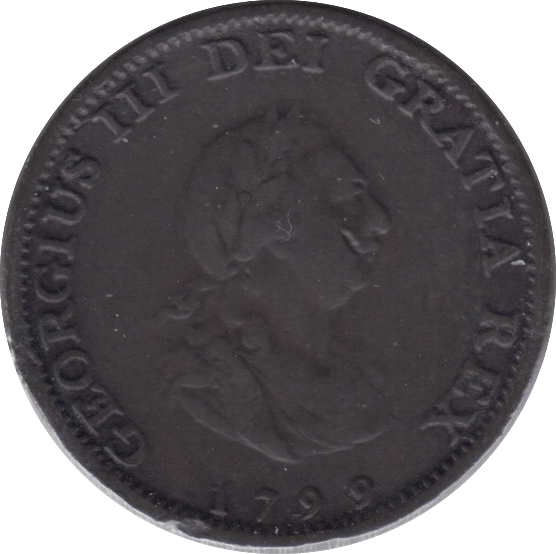 1799 FARTHING ( VF ) - Farthing - Cambridgeshire Coins