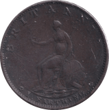 1799 FARTHING ( VF ) - Farthing - Cambridgeshire Coins