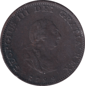 1799 FARTHING ( VF ) - Farthing - Cambridgeshire Coins