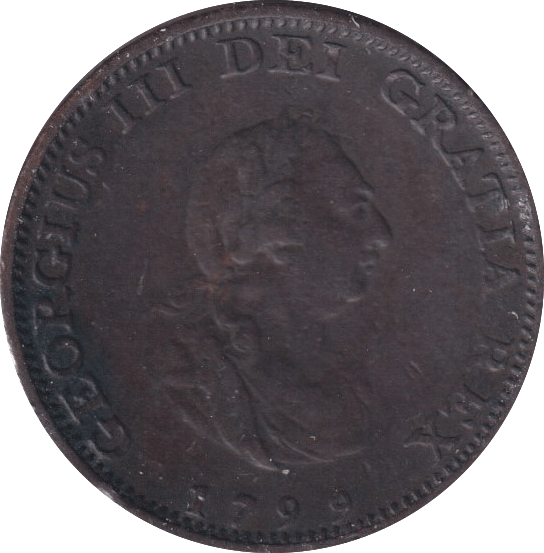 1799 FARTHING ( VF ) - Farthing - Cambridgeshire Coins