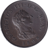 1806 FARTHING ( AUNC ) - Farthing - Cambridgeshire Coins