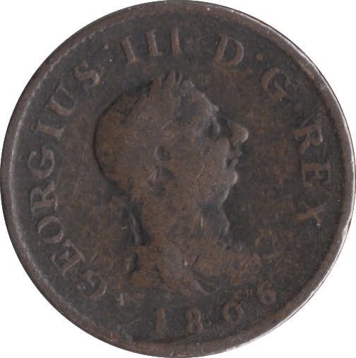 1806 FARTHING ( FINE ) - Farthing - Cambridgeshire Coins