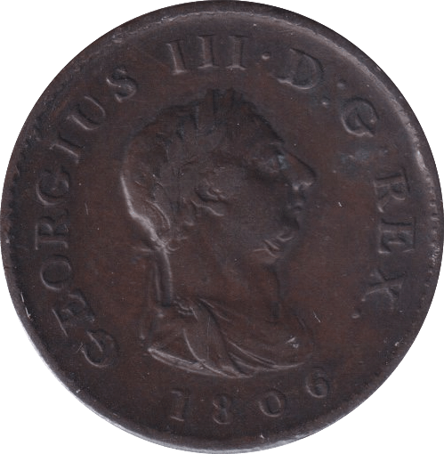 1806 FARTHING ( GVF ) - Farthing - Cambridgeshire Coins