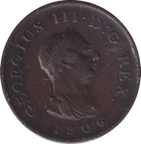 1806 FARTHING ( GVF ) - Farthing - Cambridgeshire Coins