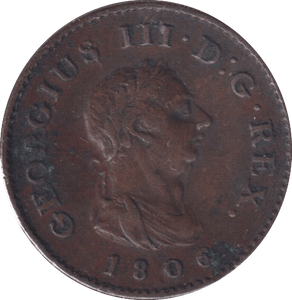 1806 FARTHING ( VF ) - Farthing - Cambridgeshire Coins