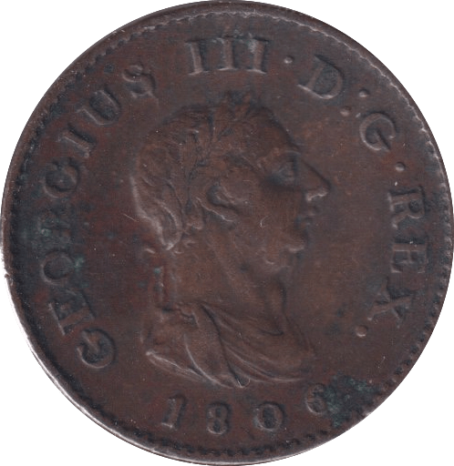 1806 FARTHING ( VF ) - Farthing - Cambridgeshire Coins