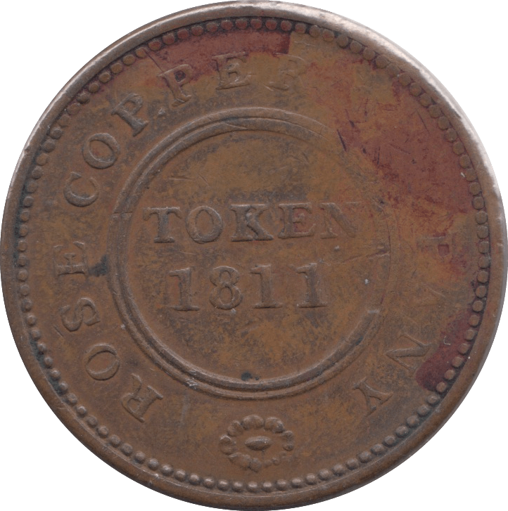 1811 BIRMINGHAM COPPER PENNY TOKEN - Token - Cambridgeshire Coins