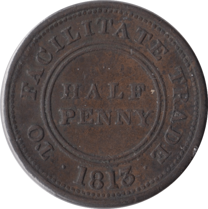 1813 HALF PENNY TOKEN JOHN KNAPP JUNIOR WORCESTER - HALFPENNY TOKEN - Cambridgeshire Coins