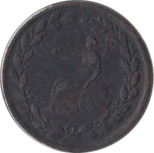 1813 HALFPENNY COPPER COMPANY TOKEN LION AND BRITANNIA - Token - Cambridgeshire Coins