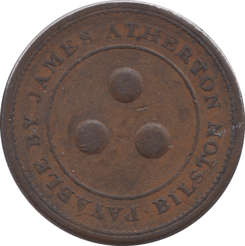 1813 PENNY TOKEN BILSTON - Token - Cambridgeshire Coins