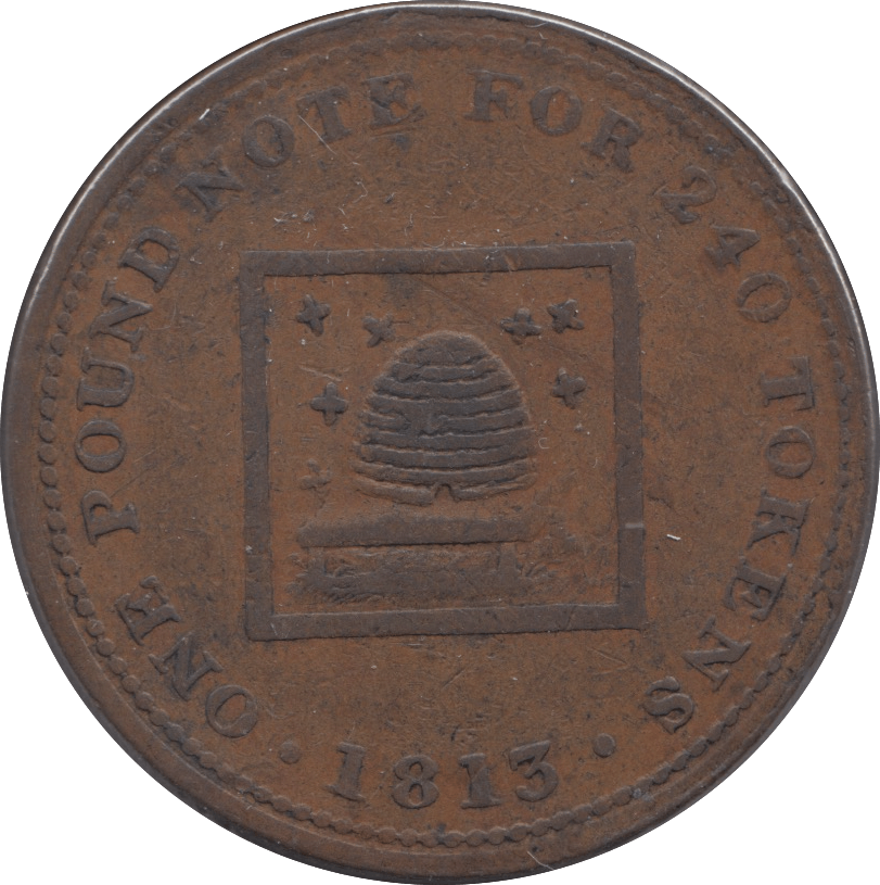 1813 PENNY TOKEN BILSTON - Token - Cambridgeshire Coins