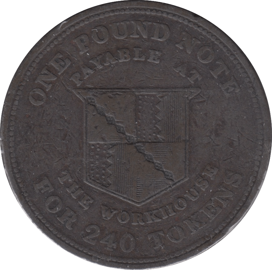 1813 PENNY TOKEN BIRMINGHAM WORKHOUSE - PENNY TOKEN - Cambridgeshire Coins