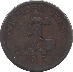 1813 PHOENIX IRON WORKS GLASGOW PENNY TOKEN - Token - Cambridgeshire Coins