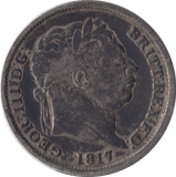 1817 SHILLING ( FINE ) - Sixpence - Cambridgeshire Coins