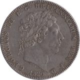 1820 CROWN ( GVF ) LX - Crown - Cambridgeshire Coins