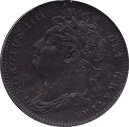 1821 FARTHING ( AEF ) B - Farthing - Cambridgeshire Coins