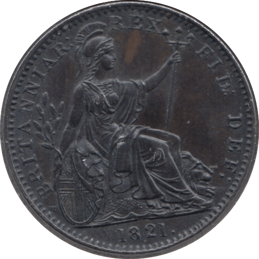 1821 FARTHING ( AUNC ) - Cambridgeshire Coins