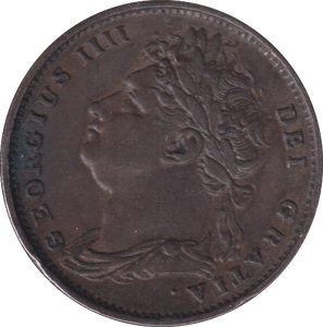 1821 FARTHING ( AUNC ) - Farthing - Cambridgeshire Coins