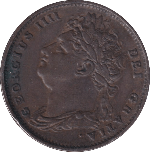 1821 FARTHING ( AUNC ) - Farthing - Cambridgeshire Coins