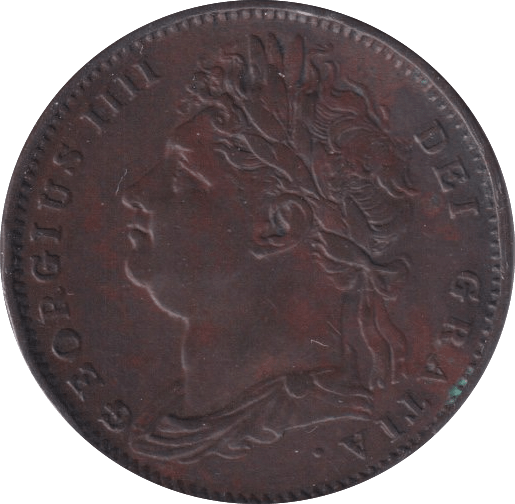 1821 FARTHING ( EF ) - Farthing - Cambridgeshire Coins