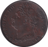 1821 FARTHING ( EF ) - Farthing - Cambridgeshire Coins