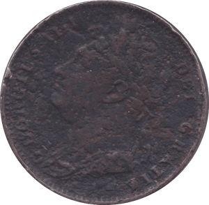 1821 FARTHING ( F ) A - Farthing - Cambridgeshire Coins