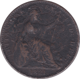 1821 FARTHING ( F ) A - Farthing - Cambridgeshire Coins