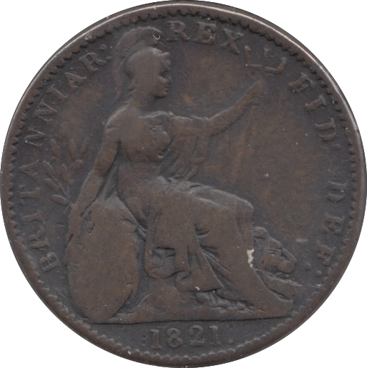 1821 FARTHING ( GF ) 1 - Farthing - Cambridgeshire Coins