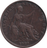 1821 FARTHING ( GF ) - Farthing - Cambridgeshire Coins