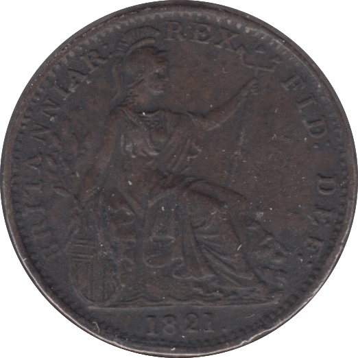 1821 FARTHING ( GVF ) - Cambridgeshire Coins