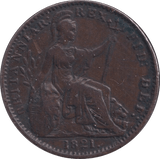 1821 FARTHING ( GVF ) - Farthing - Cambridgeshire Coins