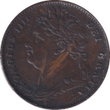 1821 FARTHING ( GVF ) - Farthing - Cambridgeshire Coins