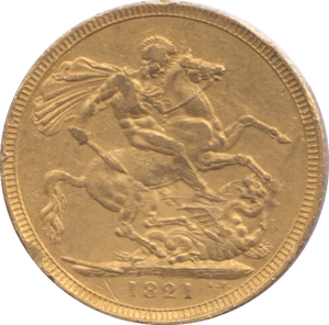 1821 GOLD SOVEREIGN ( VF ) - Sovereign - Cambridgeshire Coins