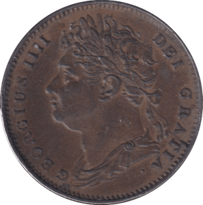 1822 FARTHING ( AUNC ) - Farthing - Cambridgeshire Coins