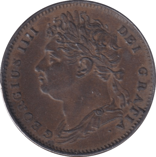 1822 FARTHING ( AUNC ) - Farthing - Cambridgeshire Coins