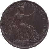 1822 FARTHING ( EF ) - Farthing - Cambridgeshire Coins