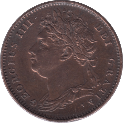 1822 FARTHING ( EF ) - Farthing - Cambridgeshire Coins