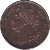 1822 FARTHING ( EF ) - Farthing - Cambridgeshire Coins