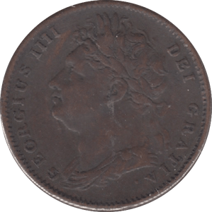 1822 FARTHING ( FINE ) 10 - Farthing - Cambridgeshire Coins