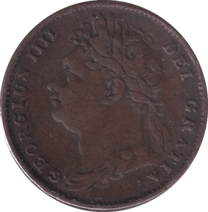 1822 FARTHING ( FINE ) - Farthing - Cambridgeshire Coins