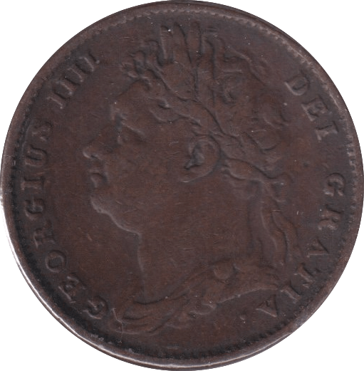 1822 FARTHING ( FINE ) - Farthing - Cambridgeshire Coins