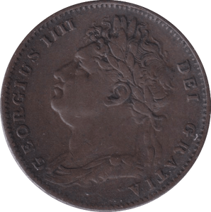 1822 FARTHING ( FINE ) - Farthing - Cambridgeshire Coins