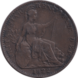 1822 FARTHING ( FINE ) - Farthing - Cambridgeshire Coins